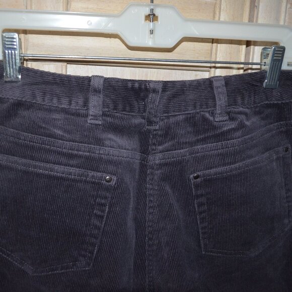 Denim & Co. Corduroy 5 Pocket Flare Cut Jeans, Dark Gray - NWOT - Picture 8 of 9